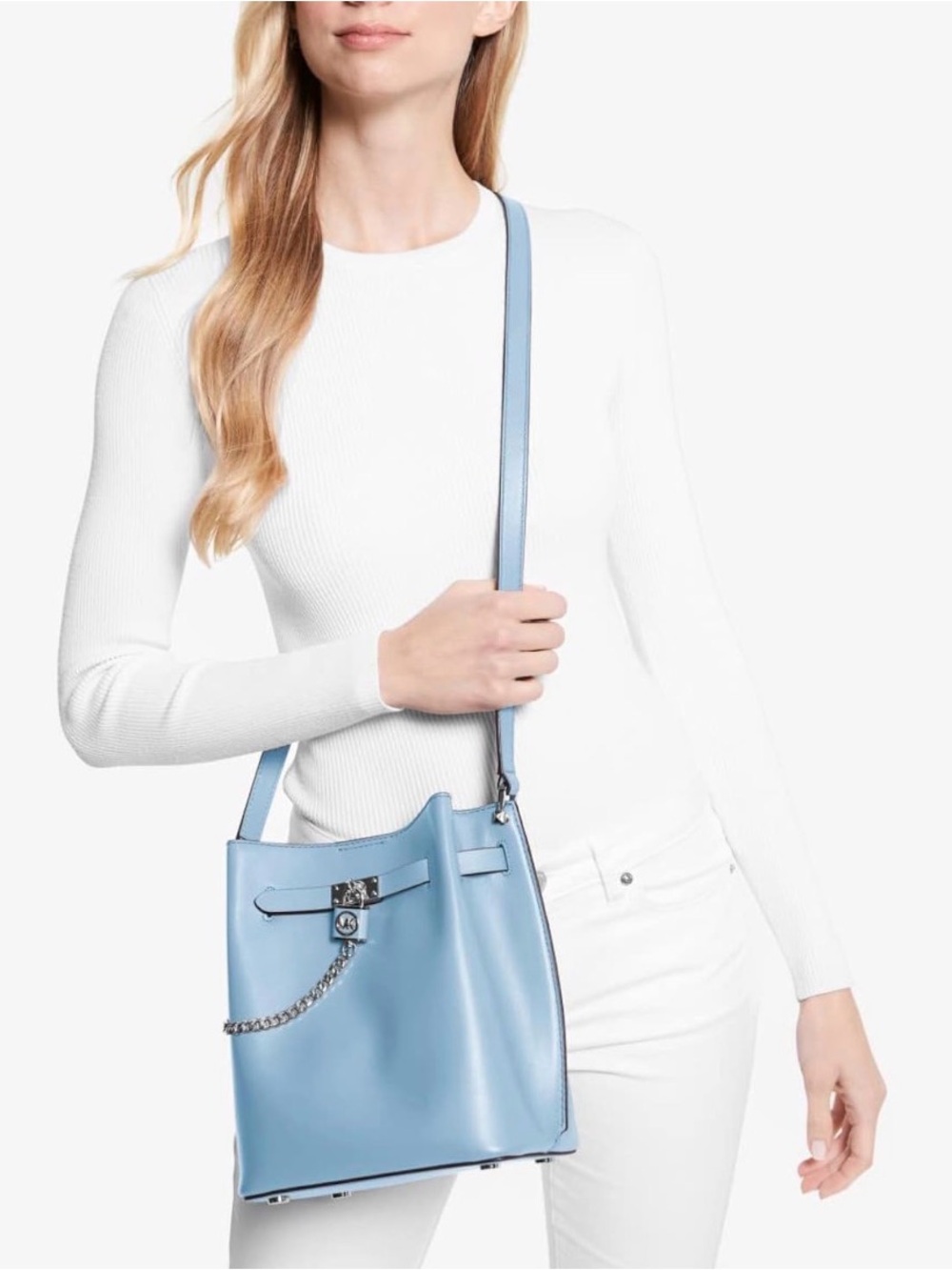 Michael Kors Hamilton Legacy Medium Leather Messenger Bag